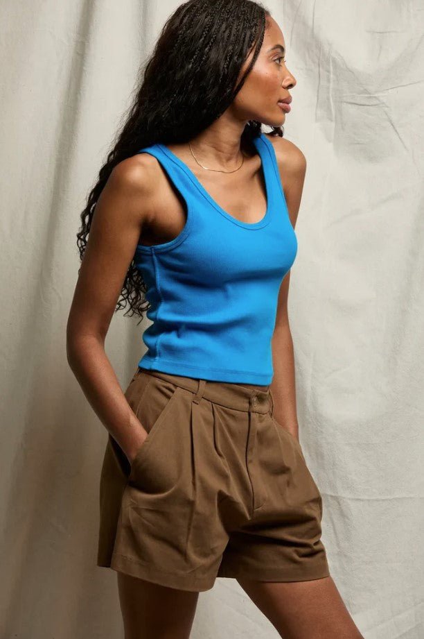 Blondie Rib Tank - Cobalt - Jaffi's