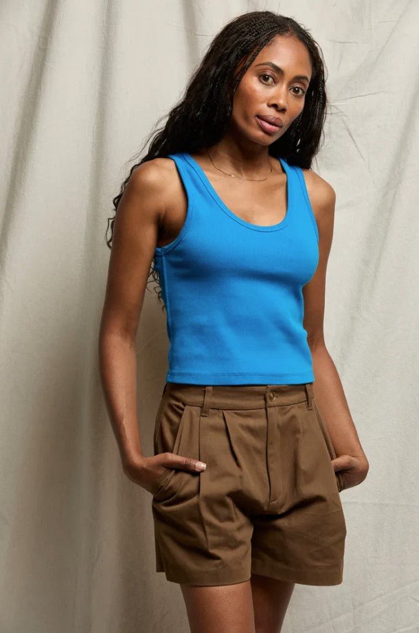 Blondie Rib Tank - Cobalt - Jaffi's