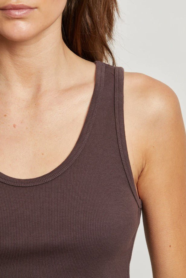 Blondie Rib Tank - Cocoa Powder - Jaffi's