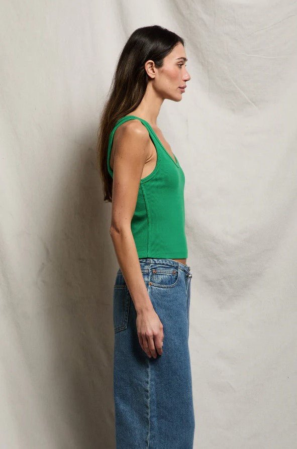 Blondie Rib Tank - Grass - Jaffi's