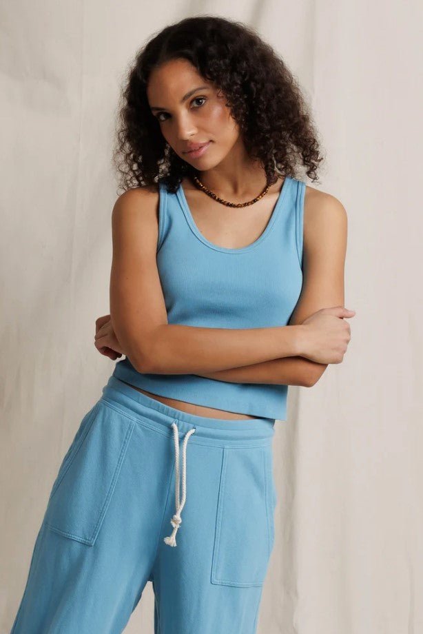 Blondie Rib Tank - Milky Blue - Jaffi&