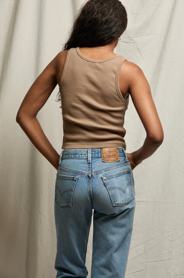 Blondie Rib Tank - Mocha - Jaffi's