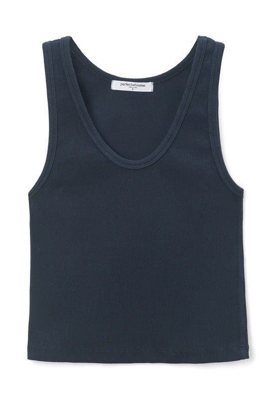 Blondie Rib Tank - Navy - Jaffi's