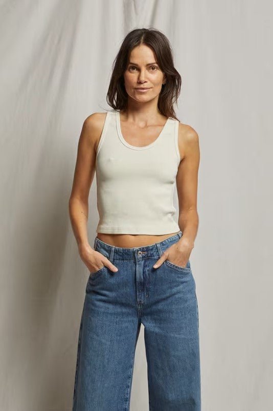 Blondie Rib Tank - Sugar - Jaffi's