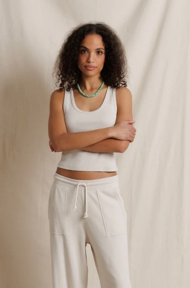 Blondie Rib Tank - Whitecap Grey - Jaffi&