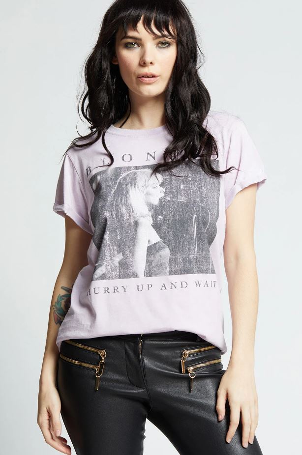 
                  
                    Blondie Hurry Up & Wait Burn Out Tee
                  
                