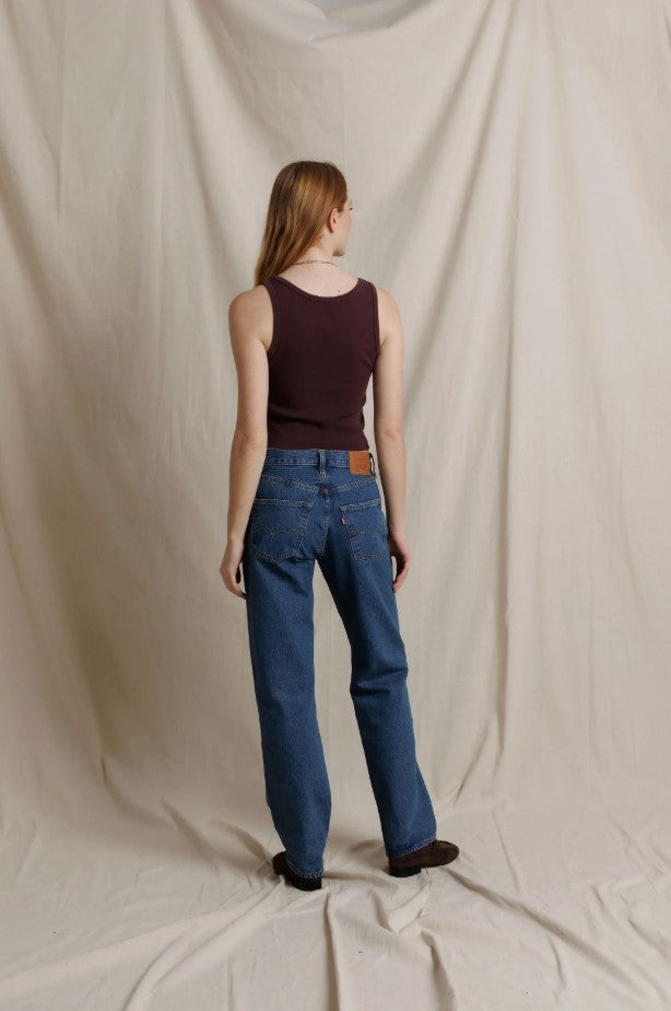 Blondie Rib Tank - Cherry Lacquer