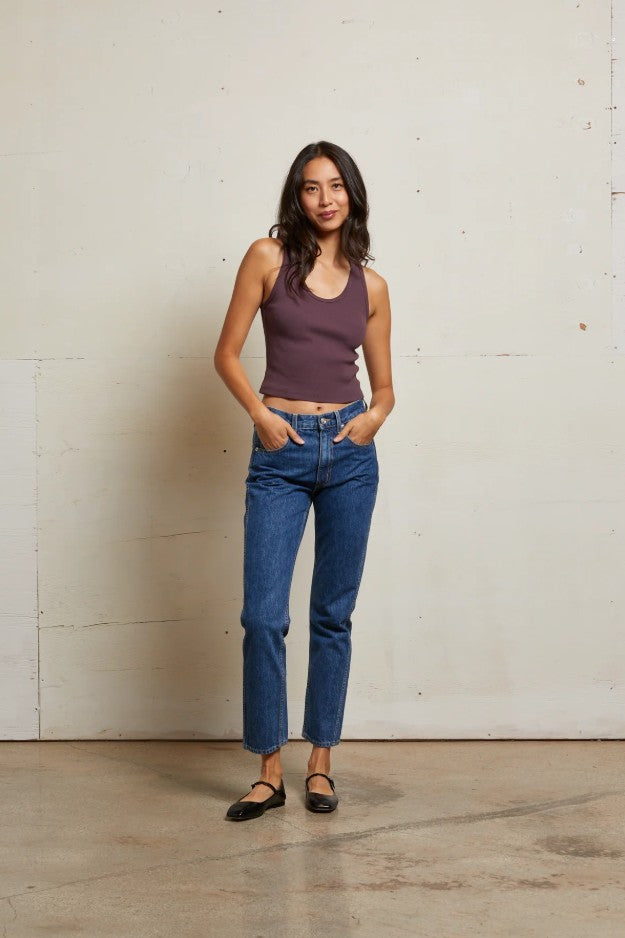 Blondie Rib Tank - Plum