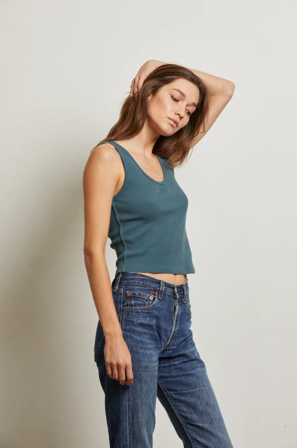 Blondie Rib Tank - Slate