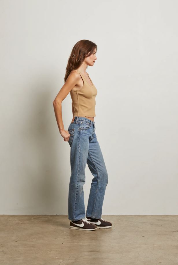 Blondie Rib Tank - Suede