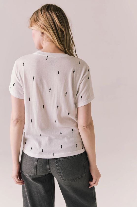 Tossed Bolts Tee - White