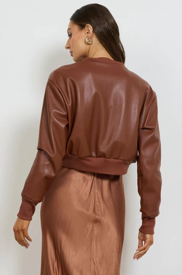 The Eighties Bomber Jacket - Caramel