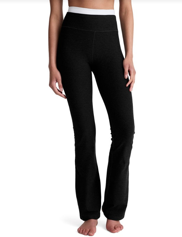 Spacedye High Waist Layered Bootcut Pant - Darkest Night