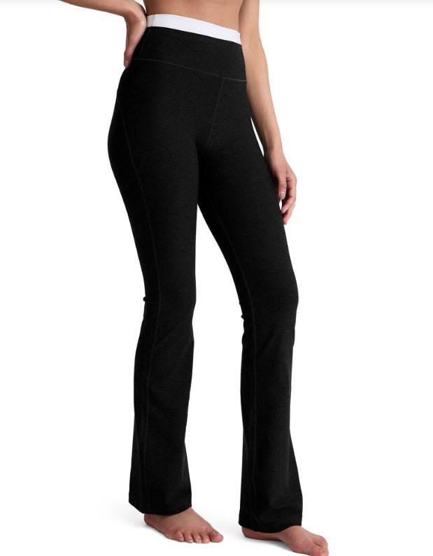 Spacedye High Waist Layered Bootcut Pant - Darkest Night