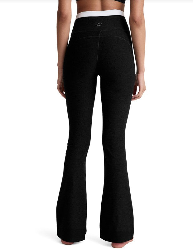 Spacedye High Waist Layered Bootcut Pant - Darkest Night