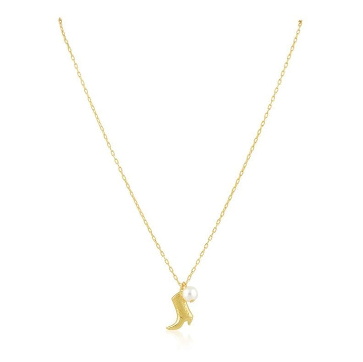 Boots N' Pearl Necklace - Jaffi's