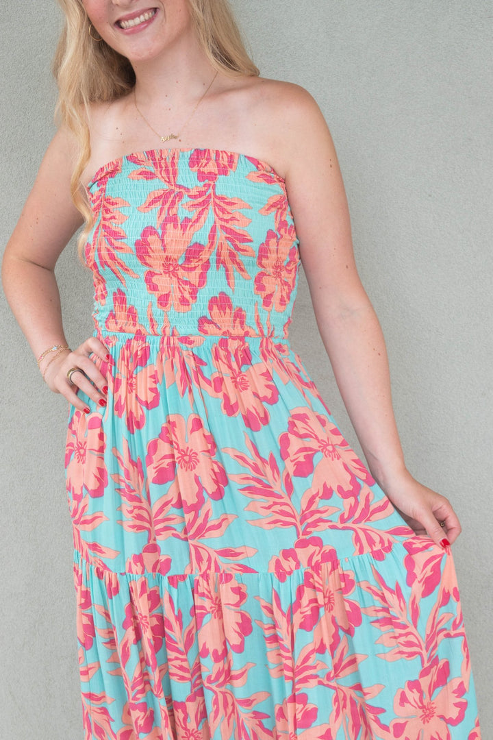 Boracay Maxi Dress - Seychelles Turquoise - Jaffi's