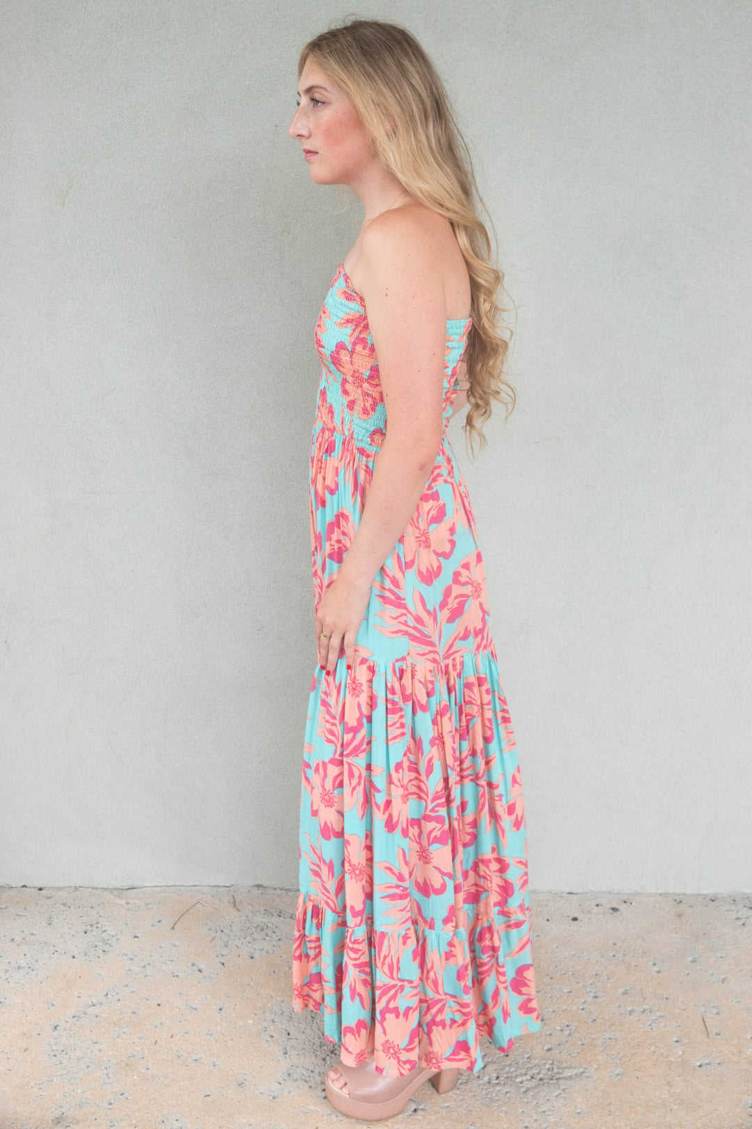 Boracay Maxi Dress - Seychelles Turquoise - Jaffi's