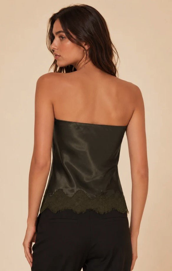 Bree Lace Top - Moss Brown - Jaffi's