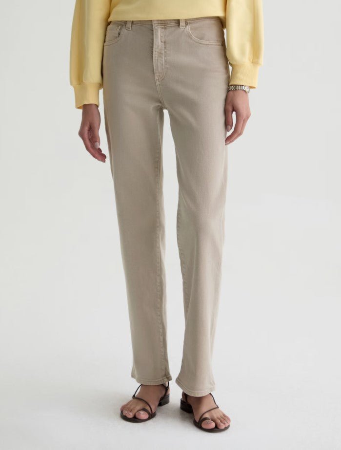 Brinley Mid Rise Straight - Sulfur Light Taupe - Jaffi's