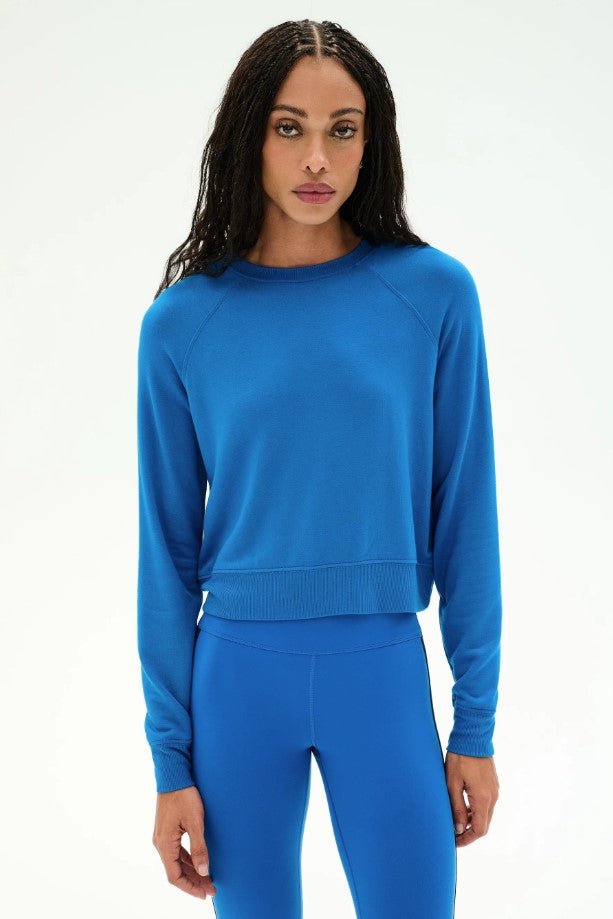 Brooks Fleece Sweatshirt - Classic Blue - Jaffi&