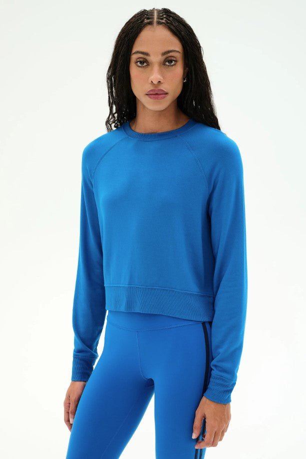 Brooks Fleece Sweatshirt - Classic Blue - Jaffi&