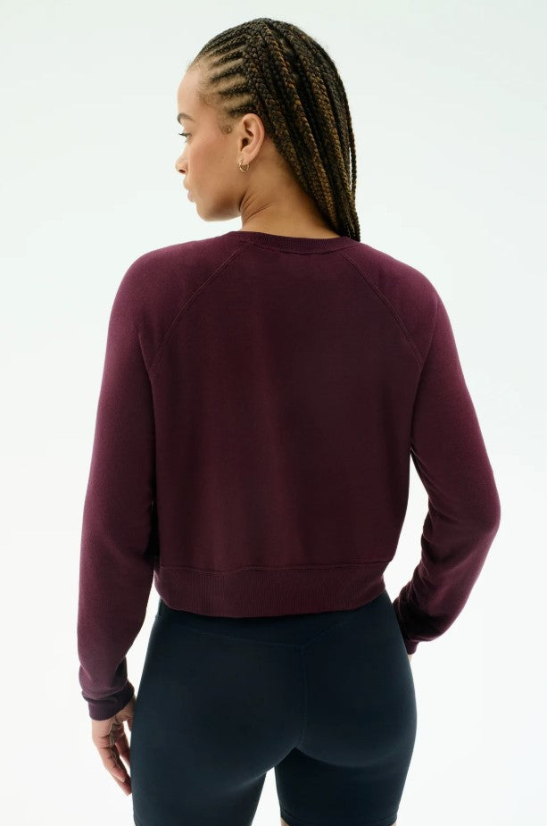 Brooks Fleece Sweatshirt - Dark Cherry
