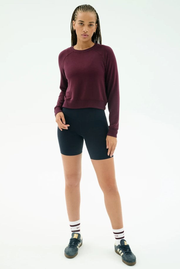Brooks Fleece Sweatshirt - Dark Cherry