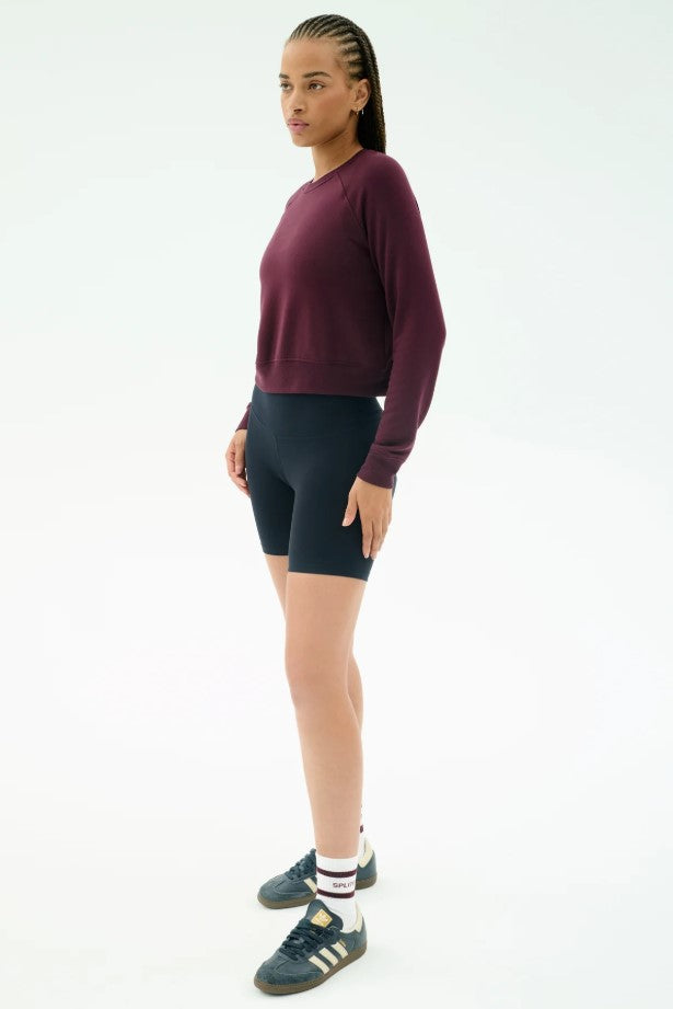 Brooks Fleece Sweatshirt - Dark Cherry