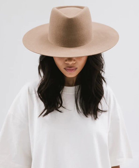 Dakota Triangle Crown Wide Brim Hat