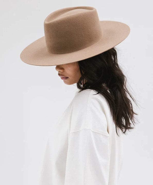 Dakota Triangle Crown Wide Brim Hat