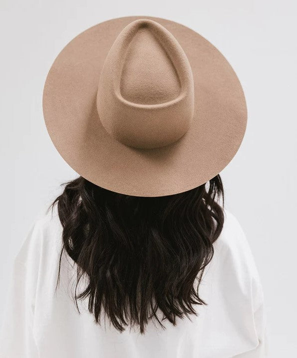 Dakota Triangle Crown Wide Brim Hat