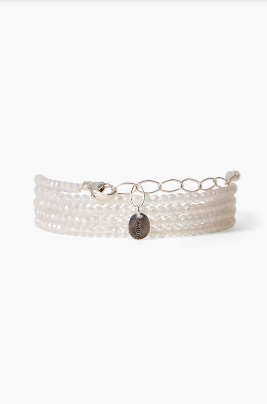 Mystic Clear Quartz Naked Wrap Bracelet