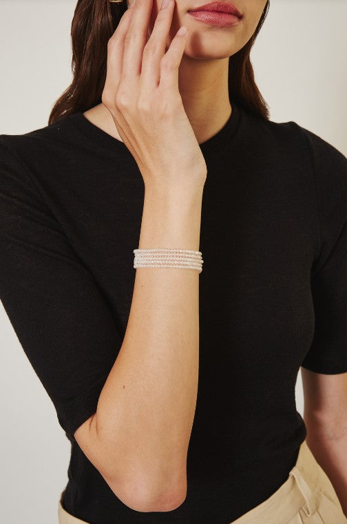 Naked Wrap Bracelet - Mystic Clear Quartz