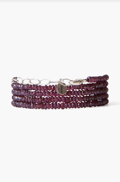 Naked Wrap Bracelet - Mystic Garnet