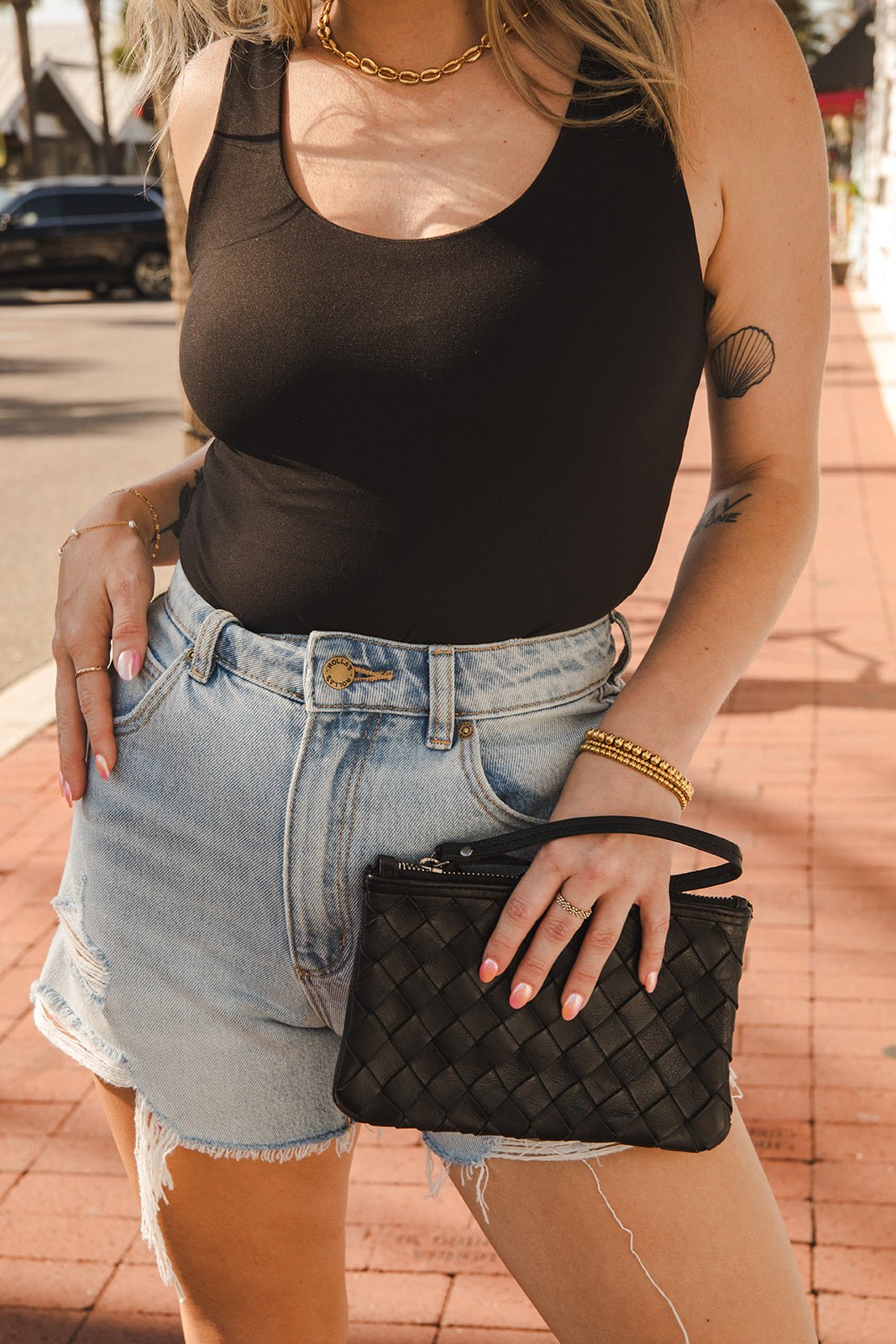 Butter Soft Round Neck Tank - Black - Jaffi&