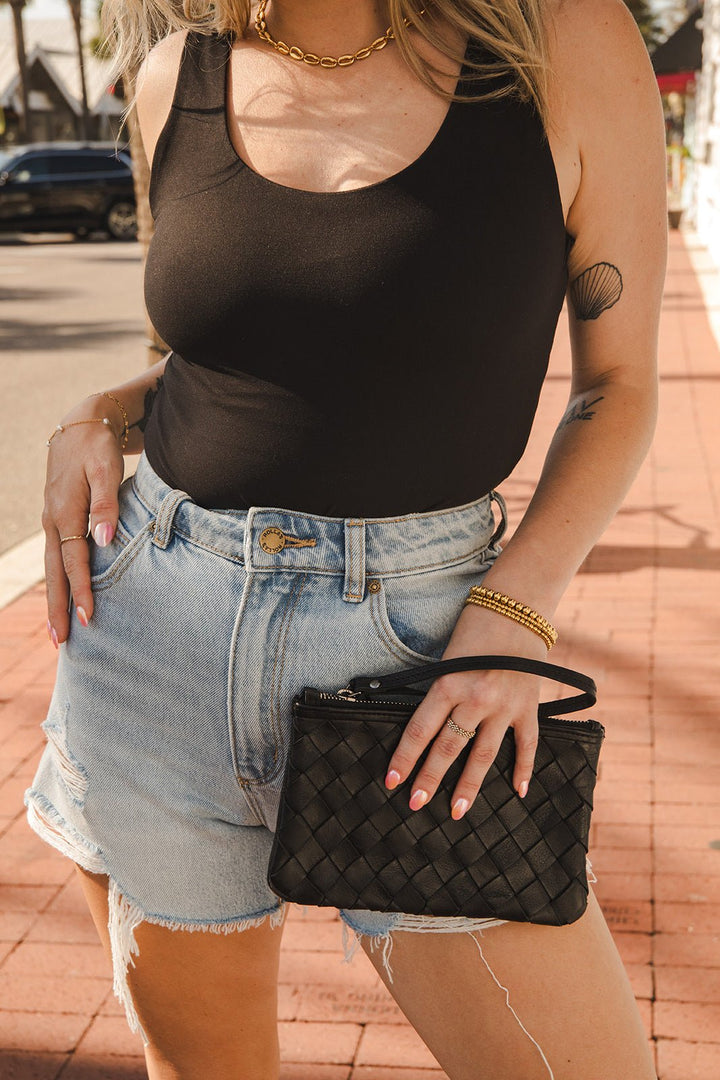 Butter Soft Round Neck Tank - Black - Jaffi&