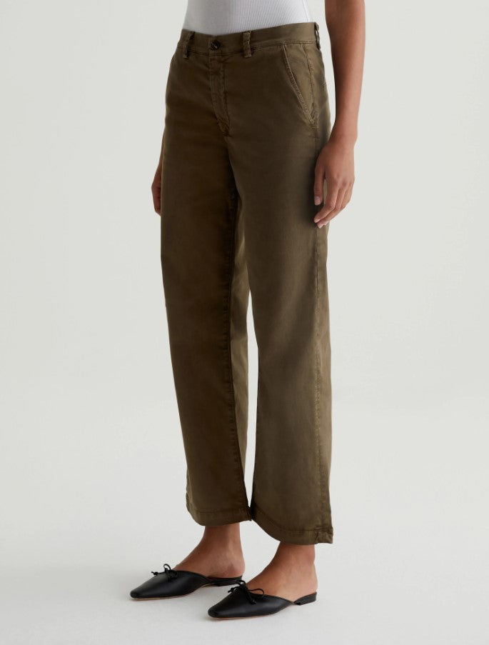 Caden Straight Trouser - Sulfer Oak Brown