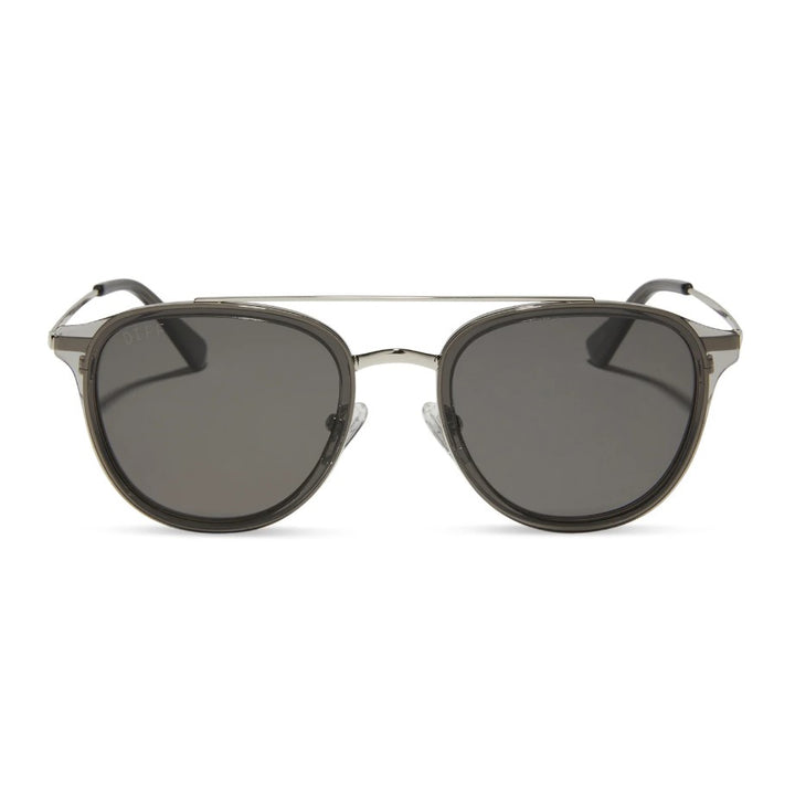 Camden Sunglasses - Smoke Crystal + Grey + Polarized