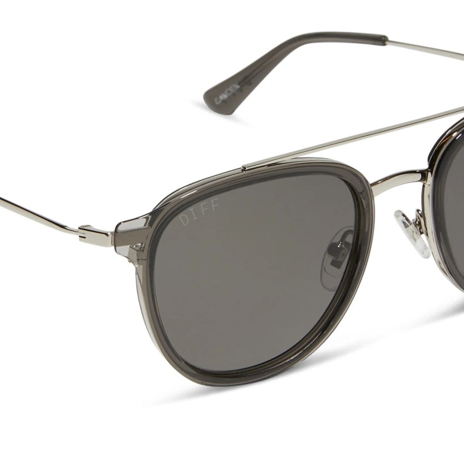 Camden Sunglasses - Smoke Crystal + Grey + Polarized