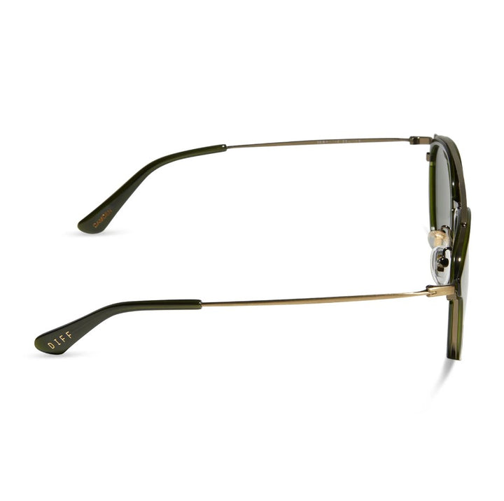 Camden Sunglasses - Dark Olive Crystal + G15 Polarized