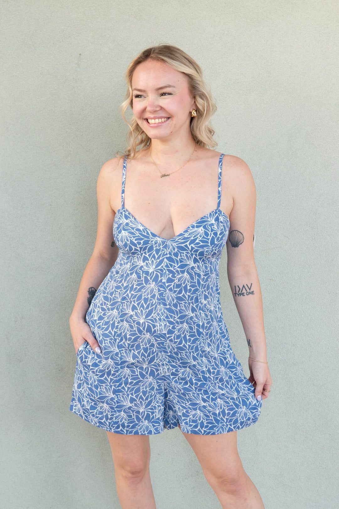 Camille Romper - Lysoria Blue - Jaffi's