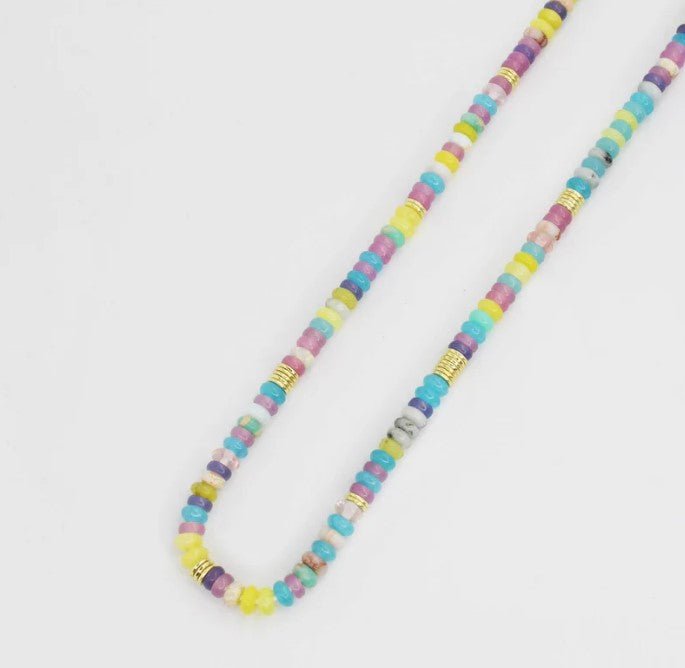 Candy Thin Gemstone Necklace - Jaffi's