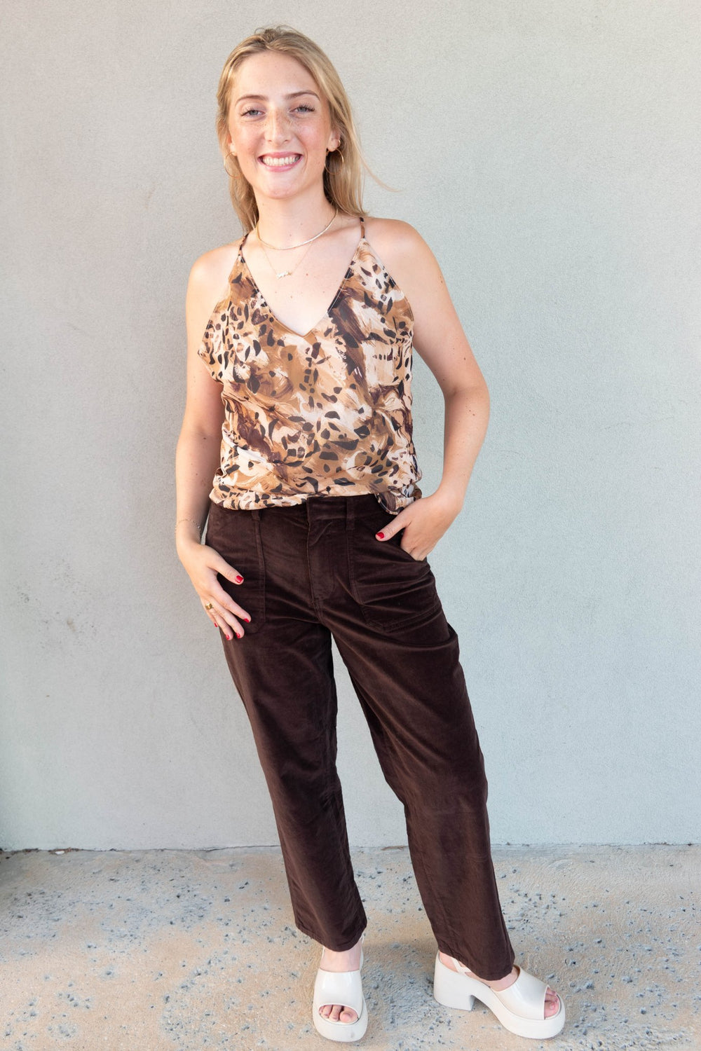 Carissa Corduroy Pant - Java - Jaffi's