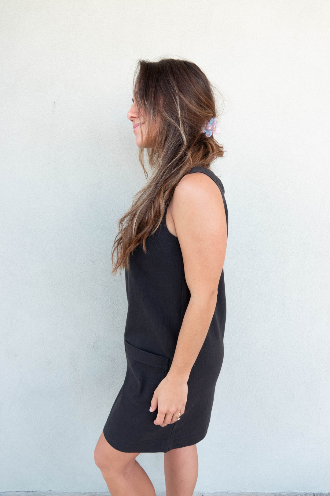 Casey Dress - Washed Black - Jaffi's