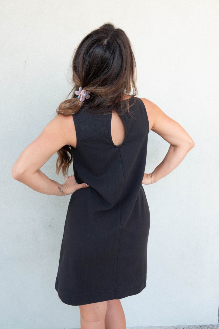 Casey Dress - Washed Black - Jaffi's