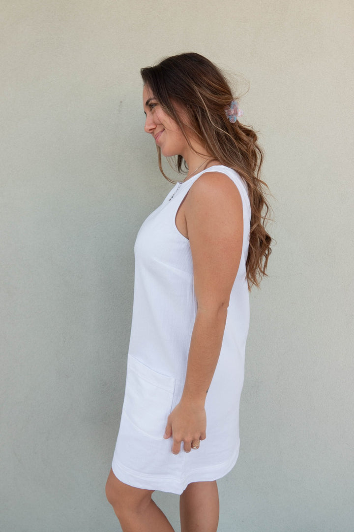 Casey Dress - White - Jaffi's