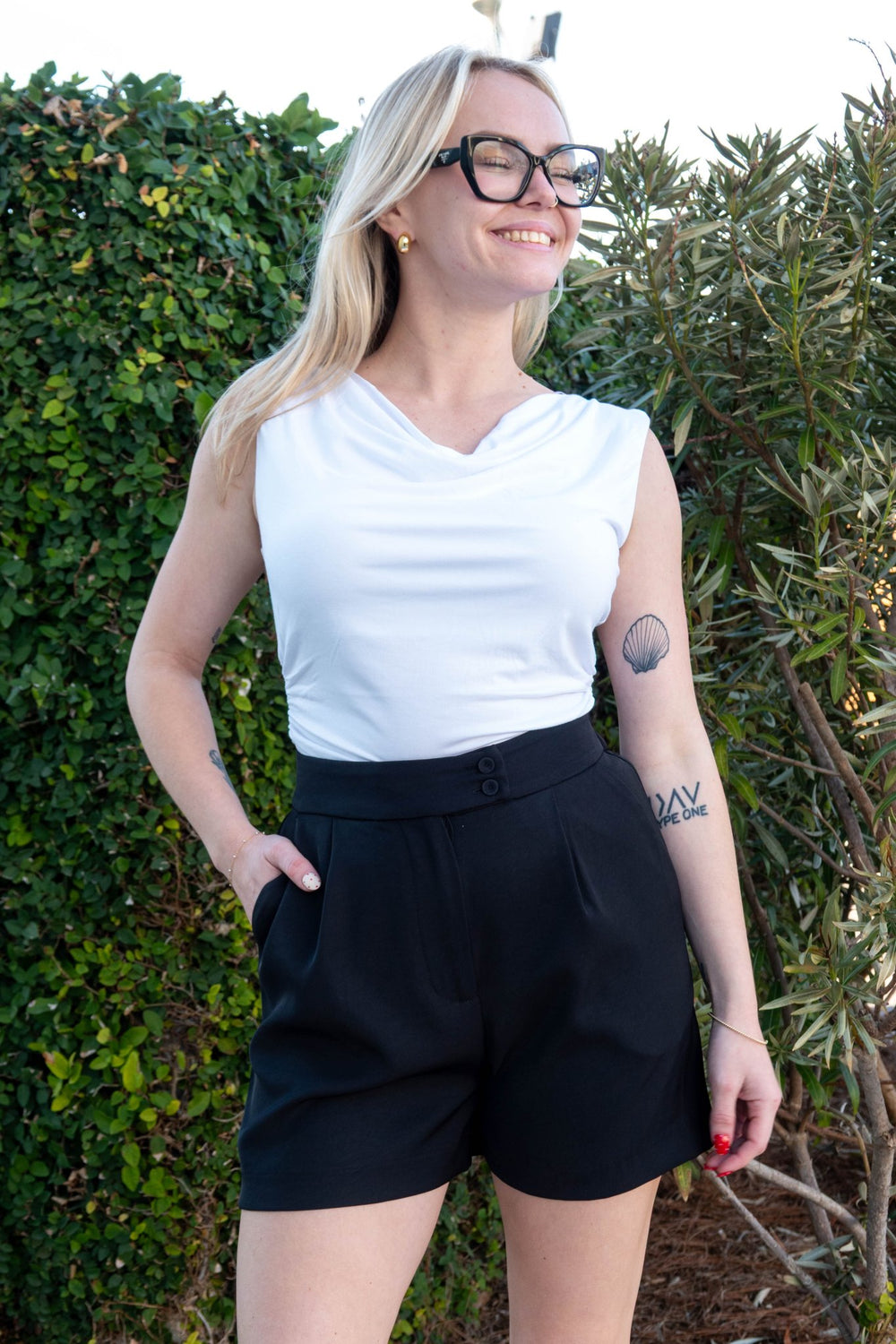 Cassidy Top - White - Jaffi's