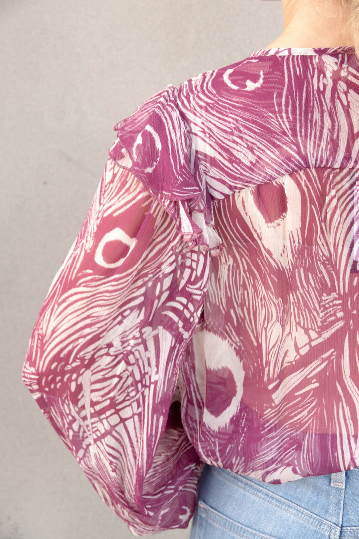 Catya Blouse - Peacock - Jaffi's