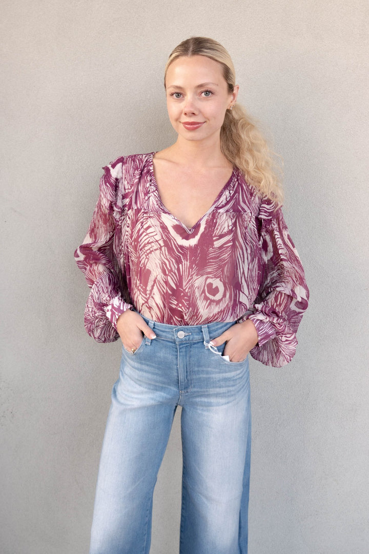 Catya Blouse - Peacock - Jaffi's